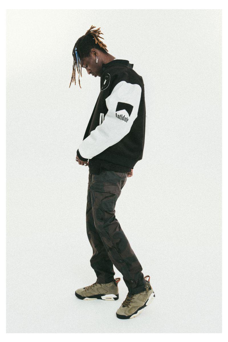 Antidote Embroidered Logo Woolen Varsity Jacket
