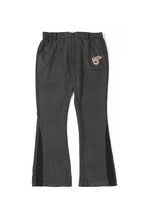 Error Code Embroidered Logo Suede Trousers