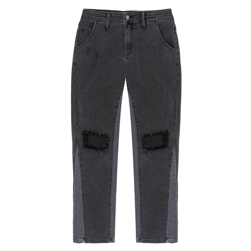 F2CE Distressed Flared Jeans