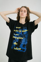 Center of Rotation Graffiti Print Tee