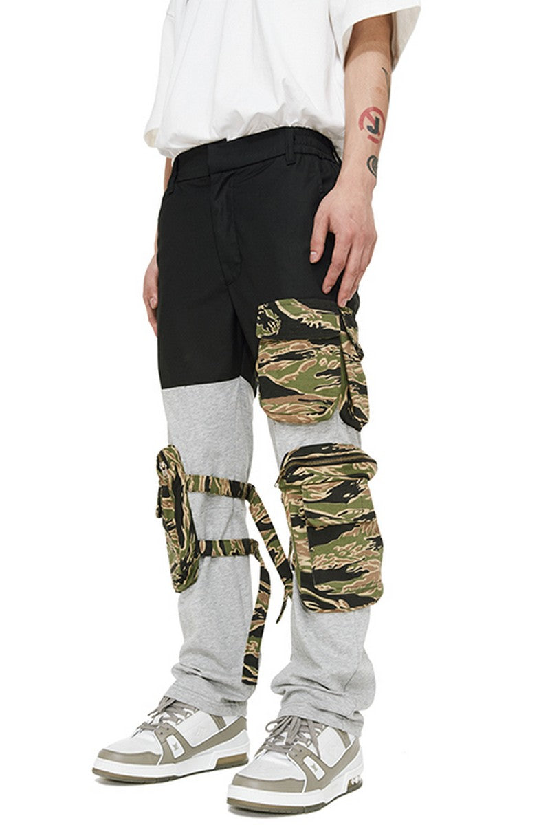 Old Order Camo Multi-Pocket Stitched Sweatpants
