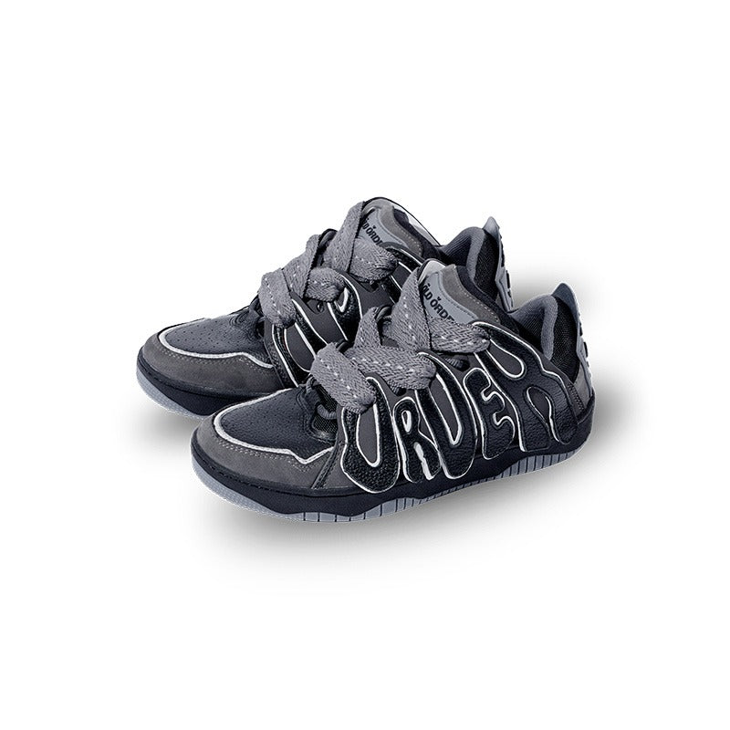 Retro Skater 001 Black Shoes