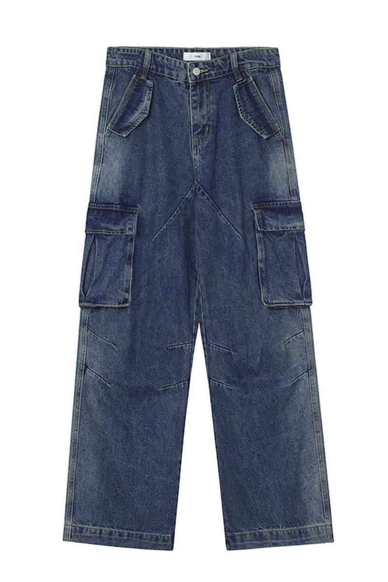Oversized Multi-Pocket Jeans