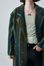 Mix7 Striped Woolen Coat