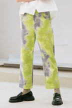 Mix7 Green Tie Dyed Trousers - UK Only