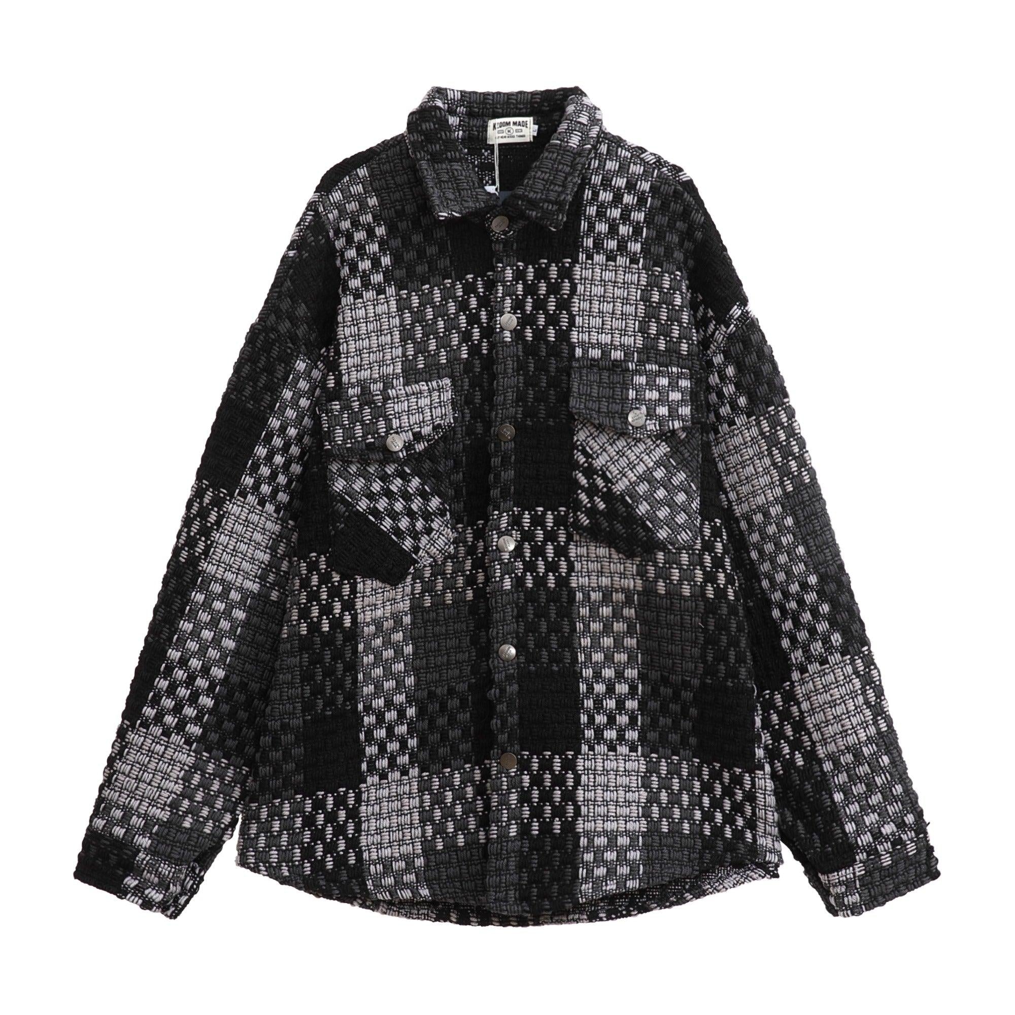 CZ Plaid Stitched Shirt