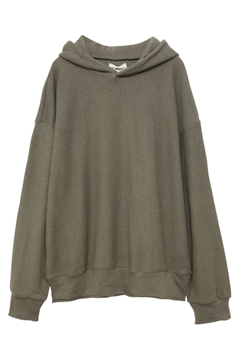 THINGY Army Green Loose Hoodie