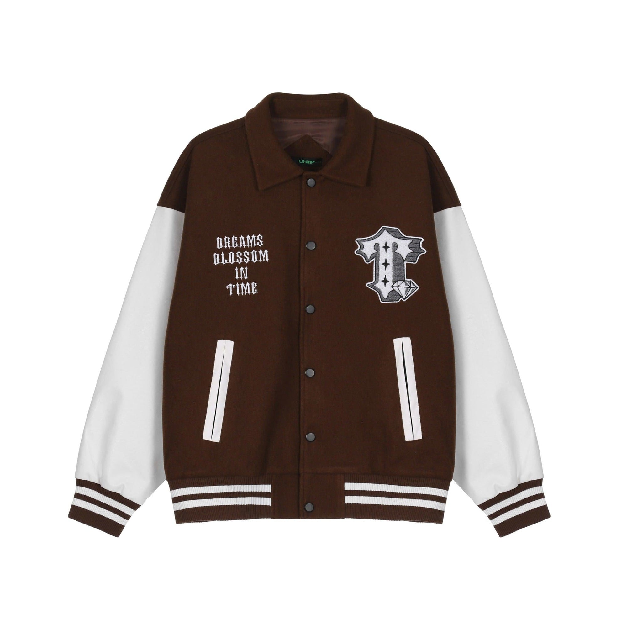 Time Patches Varsity Jacket