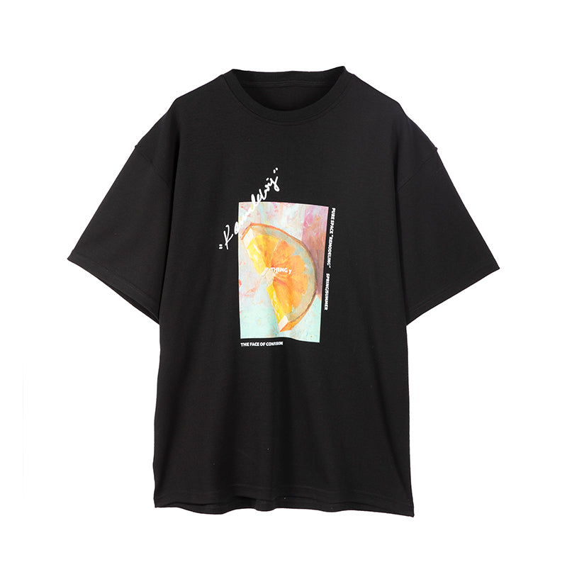 THINGY Orange Painting Loose Tee