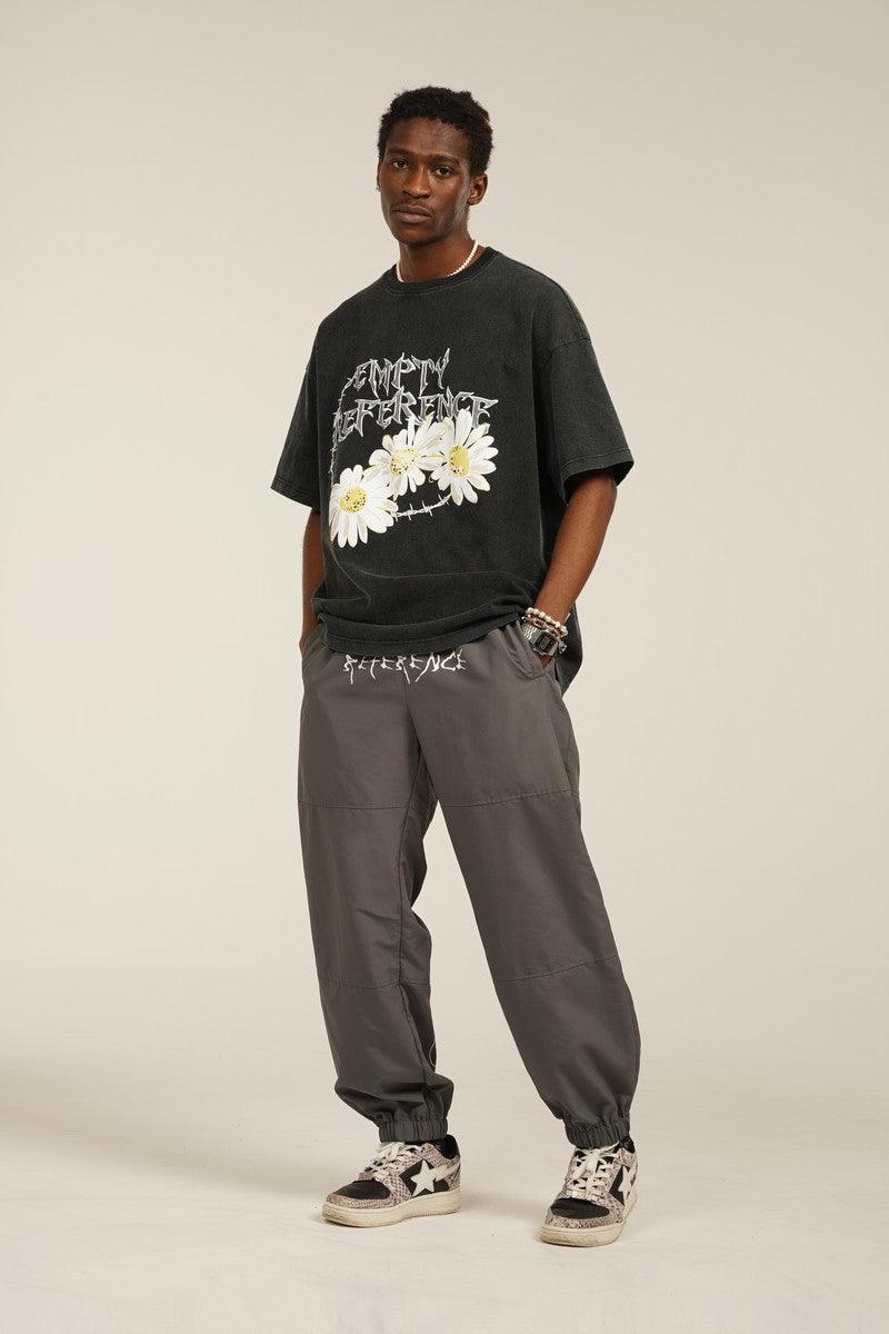 Empty Reference Smiley Logo Casual Pants