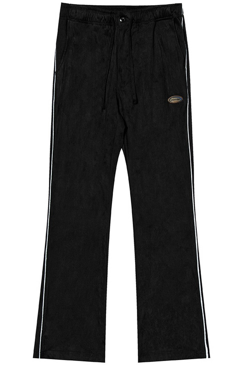 OO Suede Flared Logo Trousers