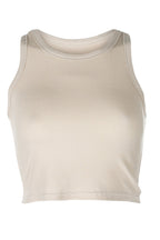 CZ Sleeveless Ribbed Top