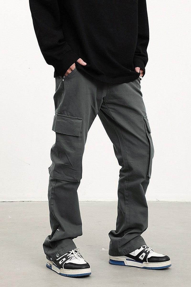 Button Up Cargo Trousers