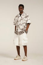 Empty Reference Leopard Pattern Cuban Shirt