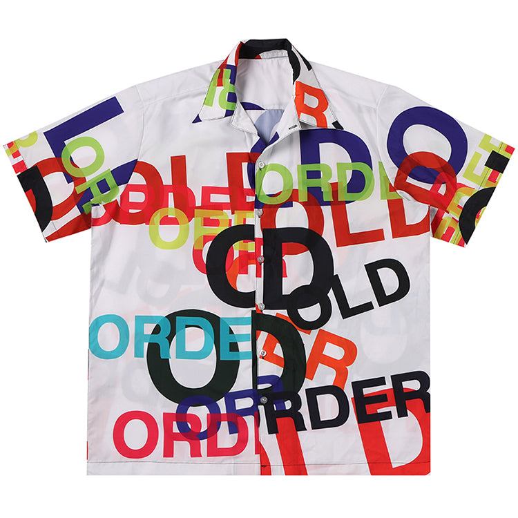 Old Order All Over Logo Full Print Cuban Shirt