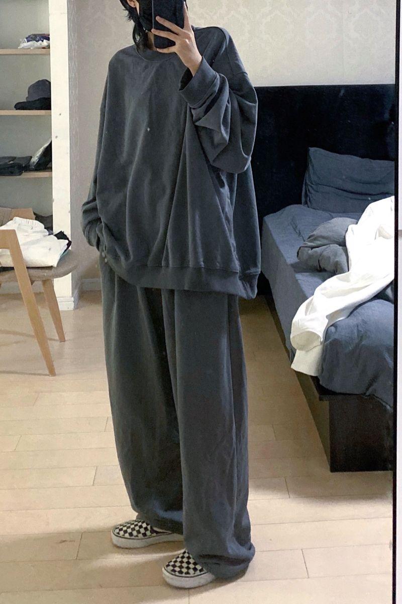 CZ Casual Gray Loose Pants