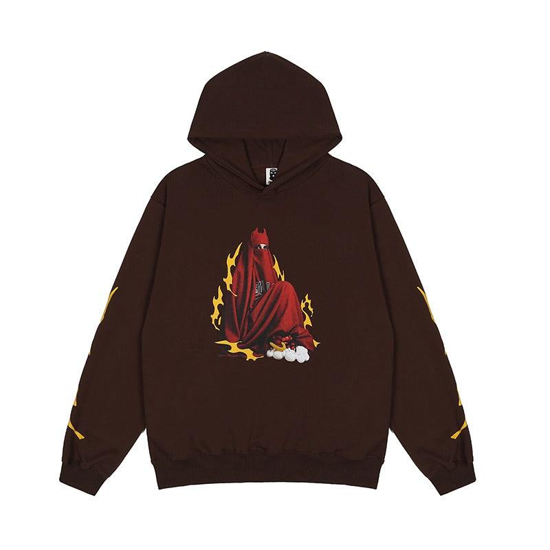 CZ Retro Flame Print Hoodie