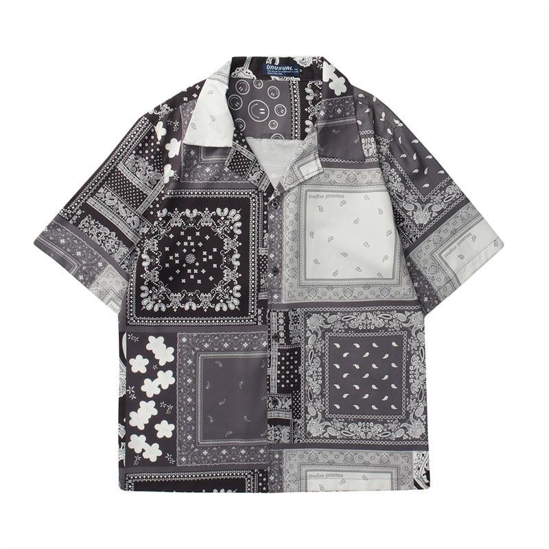 CZ Paisley Print Cuban Shirt