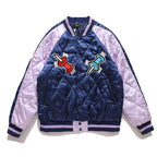 CZ Embroidered Logo Padded Varsity Jacket