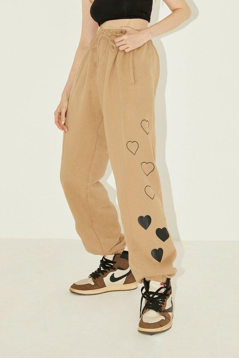 Empty Reference Heavy Knit Love Sweatpants