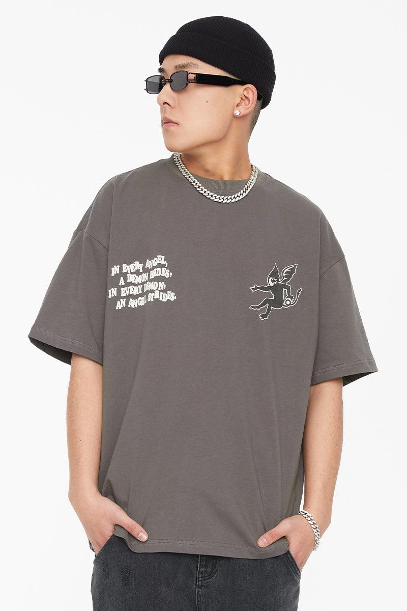 F2CE Angel and Demon Print Tee