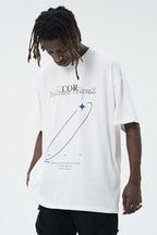 Center of Rotation Geometric Print Logo Tee