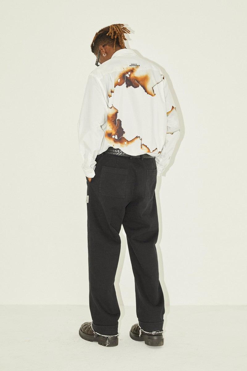 Empty Reference Burning Print L/S Shirt