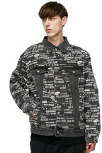OO Full Print Logo Jeans Jacket