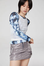 CZ Short Gray Skirt