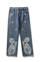 CZ Praying Skull Washed Jeans