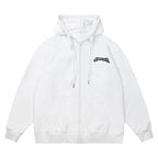 OO Friends Only Logo Foam Zip Up Hoodie