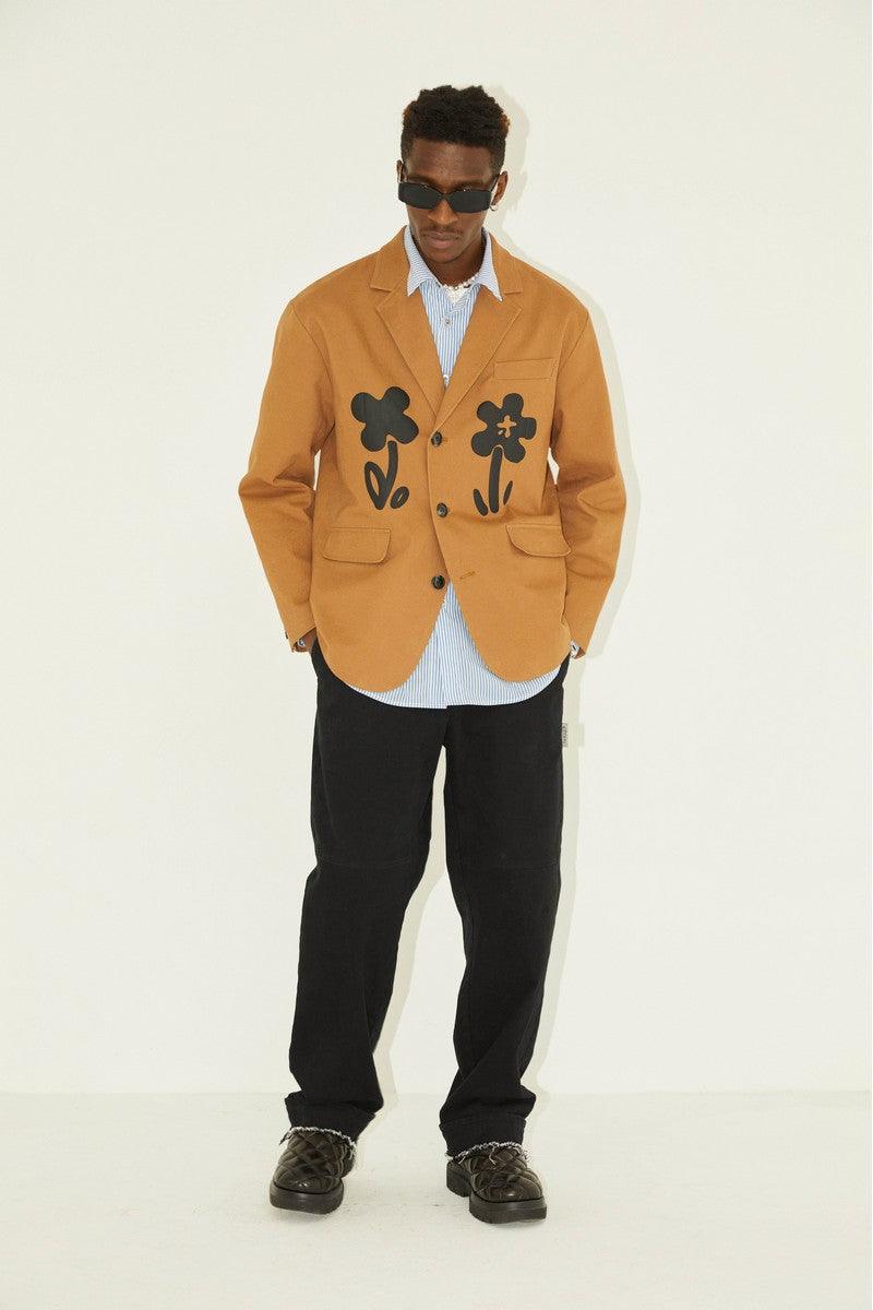 Empty Reference Washed Ripped Suit Trousers