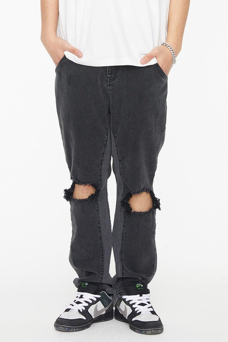 F2CE Distressed Flared Jeans