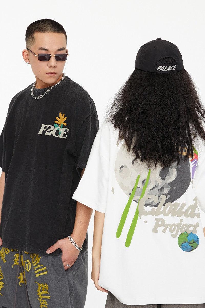 F2CE Foam Print Moon Tee