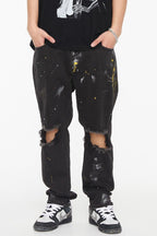 F2CE Splash Ink Washed Jeans