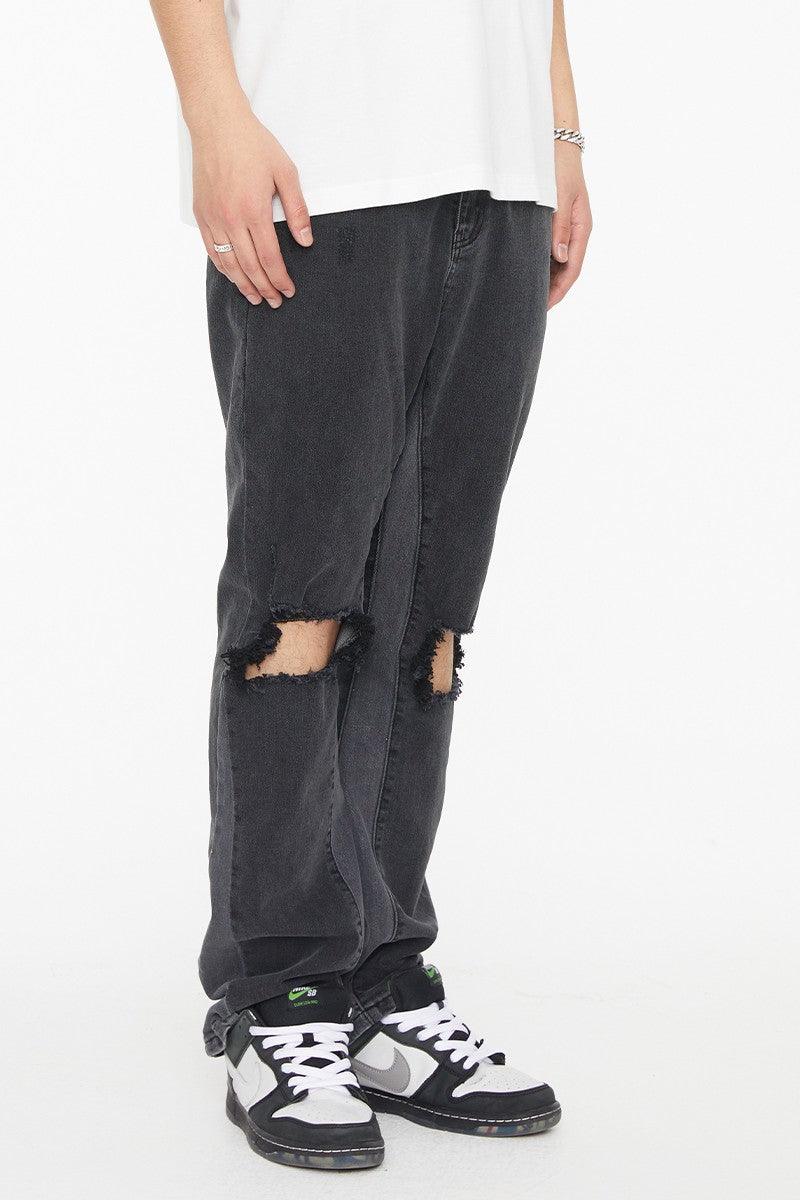 F2CE Distressed Flared Jeans
