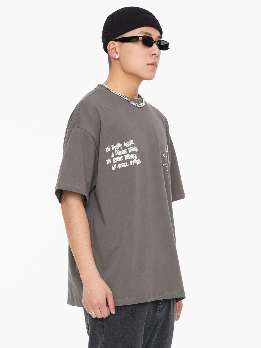 F2CE Angel and Demon Print Tee