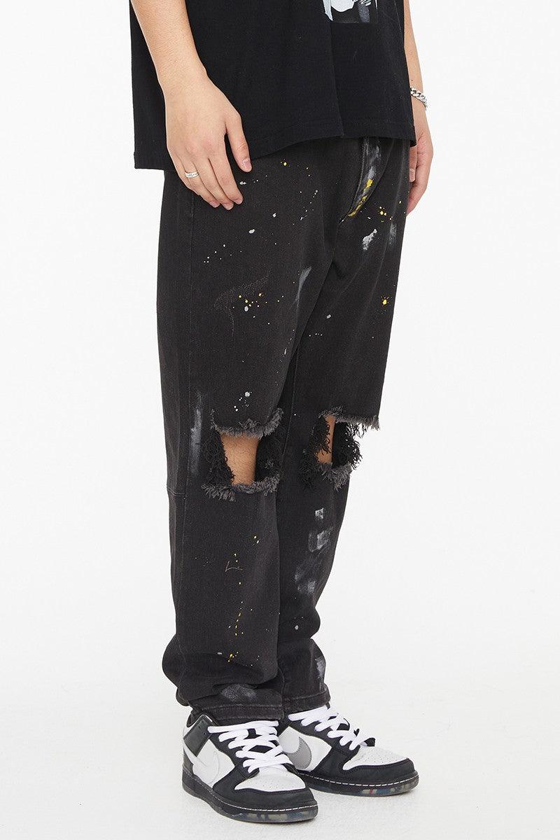 F2CE Splash Ink Washed Jeans