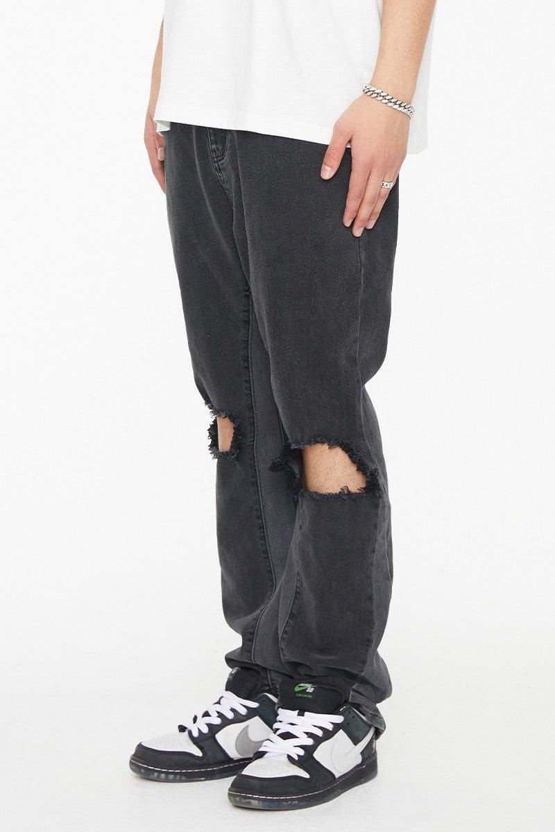 F2CE Distressed Flared Jeans