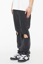 F2CE Distressed Flared Jeans