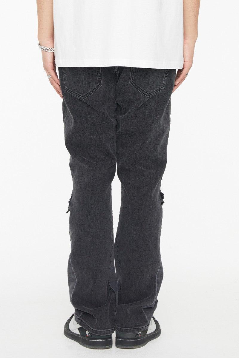 F2CE Distressed Flared Jeans