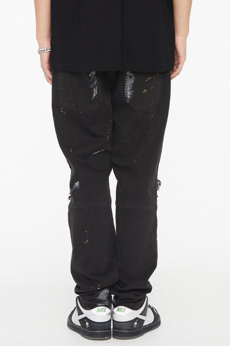 F2CE Splash Ink Washed Jeans