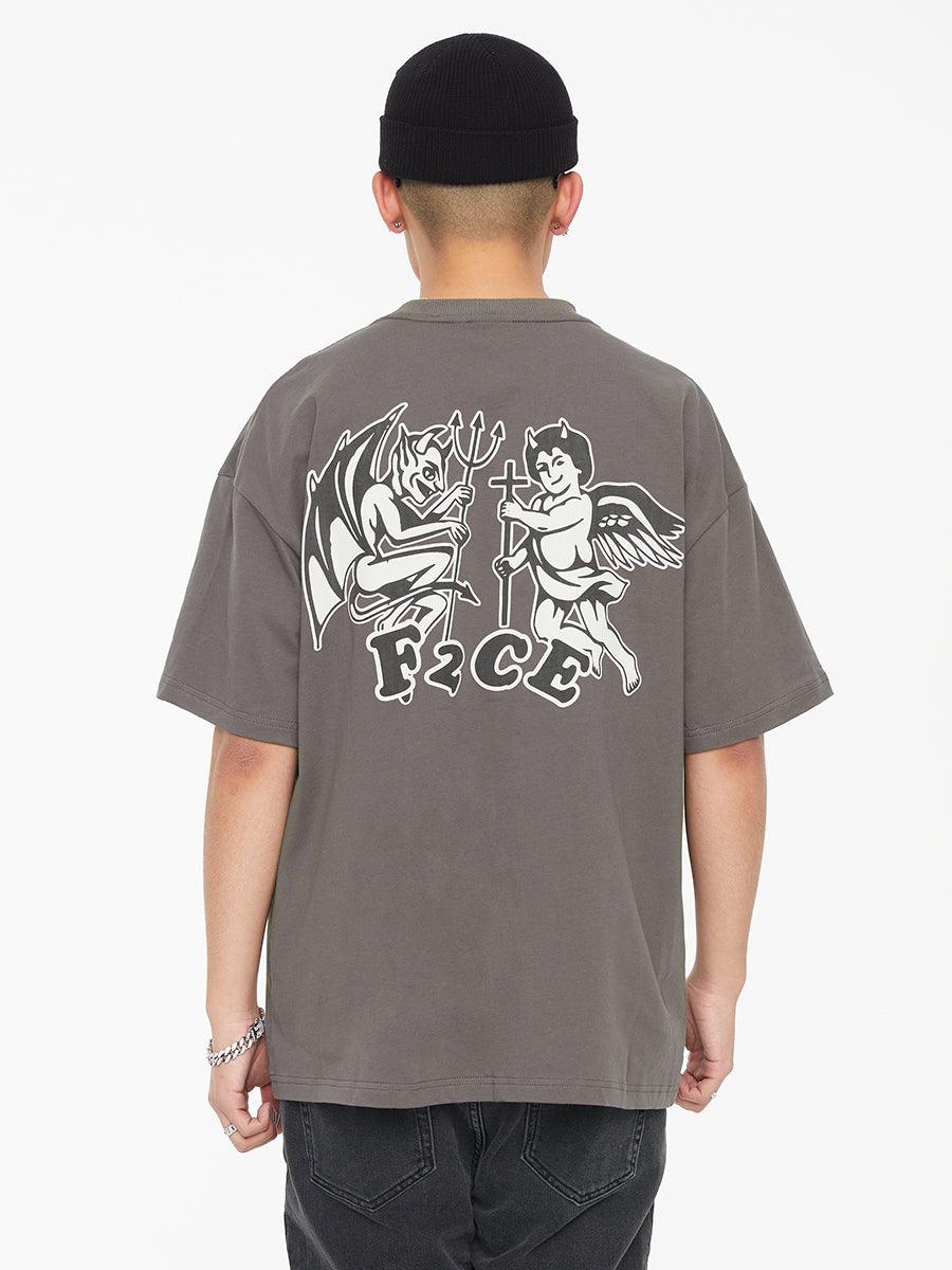 F2CE Angel and Demon Print Tee
