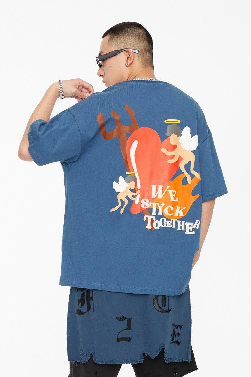 Angels Foam Print Tee