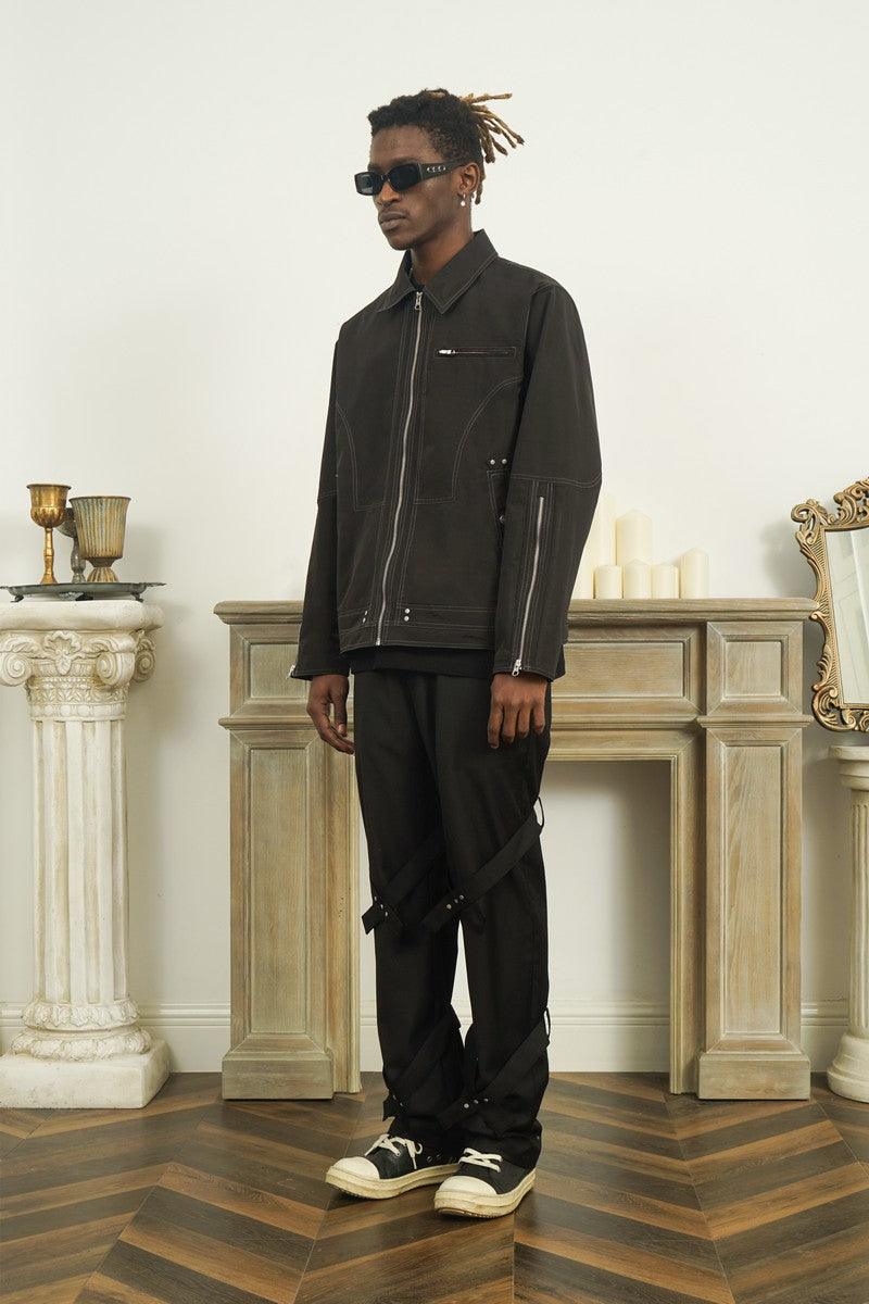 Empty Reference Structure Zipper Jacket