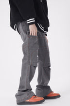 CZ Dark Washed Flared Jeans