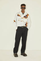 Empty Reference Burning Print L/S Shirt
