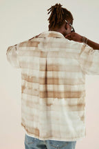 Empty Reference Faded Plaid Cuban Shirt