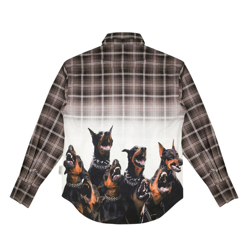 Empty Reference Doberman Plaid L/S Shirt