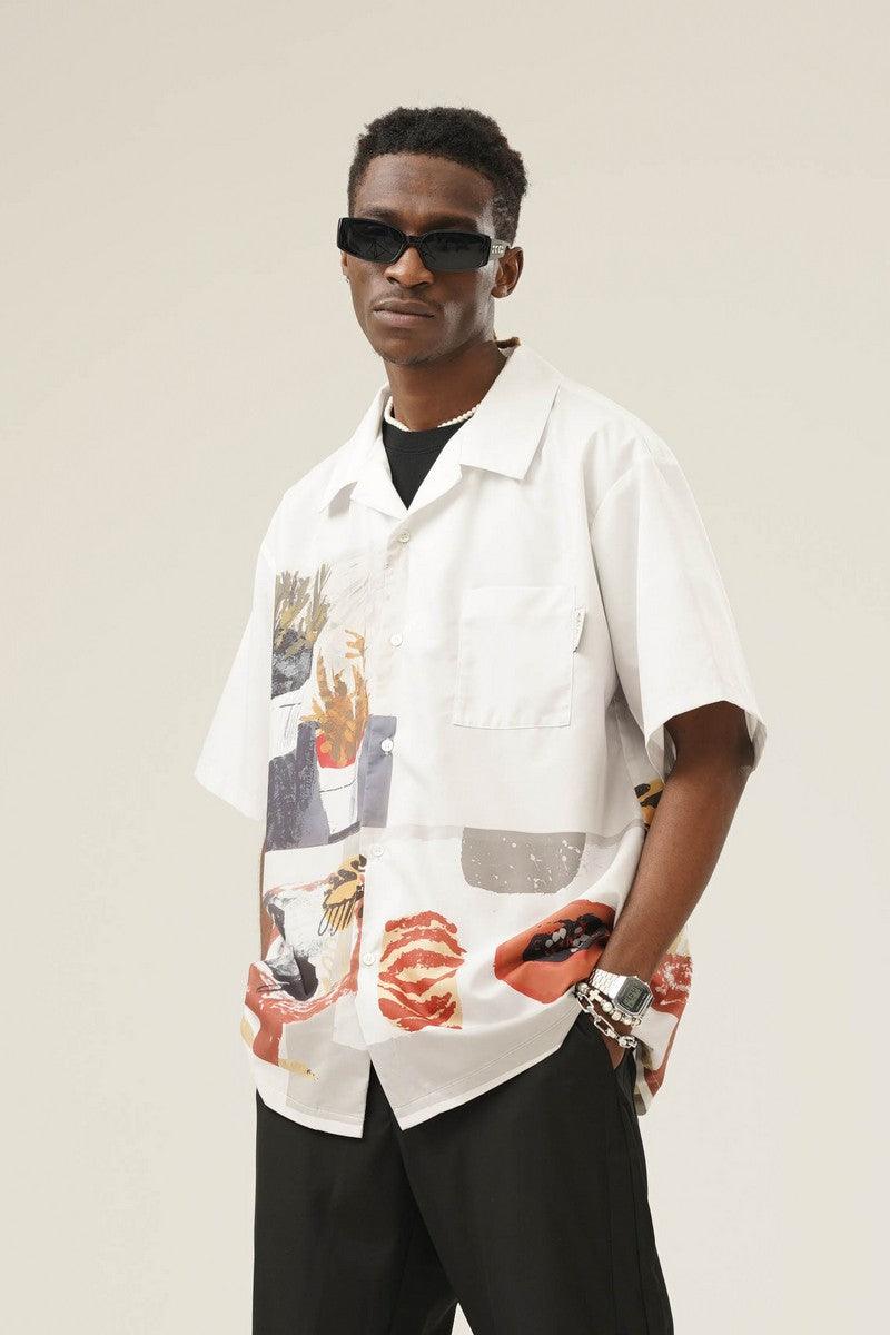 Empty Reference Watercolor Still Life Cuban Shirt